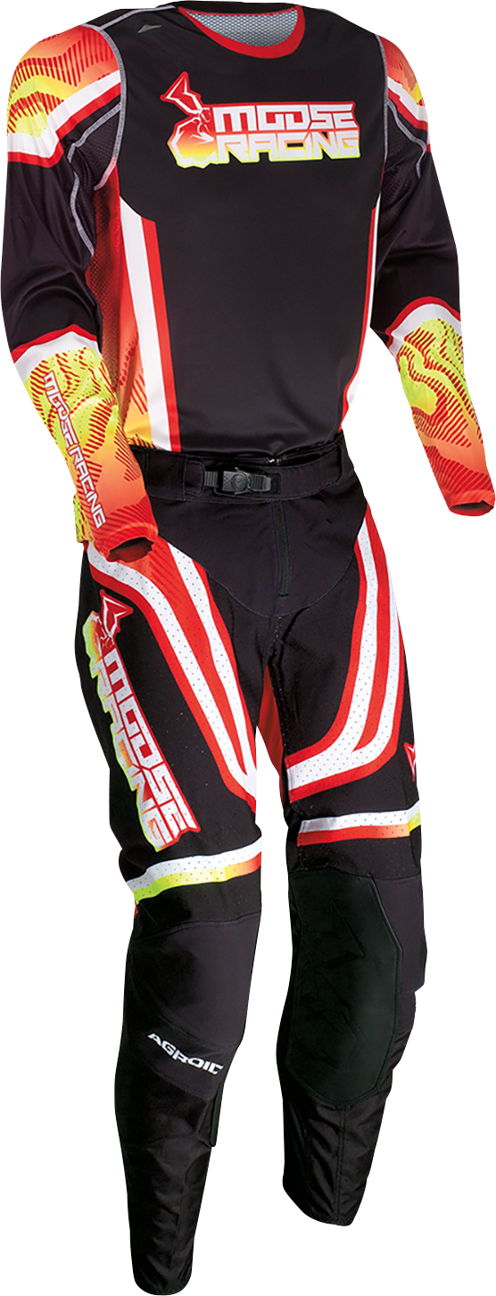MOOSE RACING Agroid Jersey - Red/Yellow/Black - Medium 2910-7391 - Cycle City Outdoors