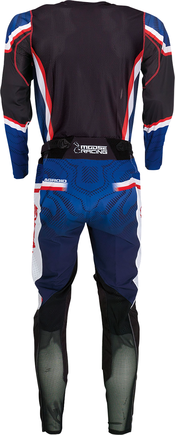 MOOSE RACING Agroid Jersey - Red/White/Blue/Black - 2XL 2910-7406 - Cycle City Outdoors