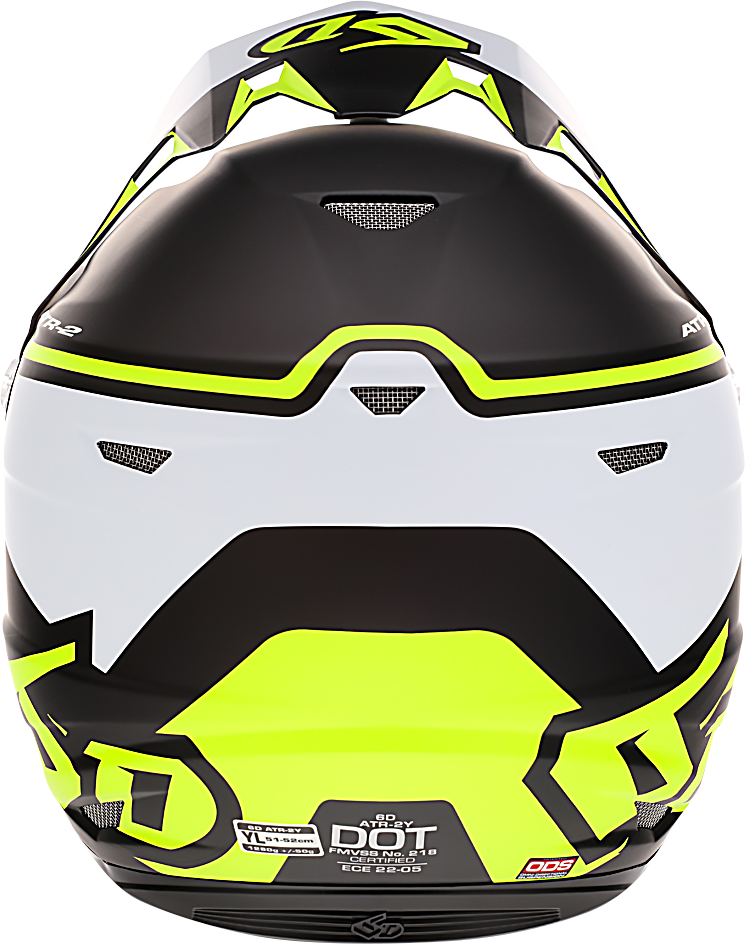 6D HELMETS ATR-2Y Helmet - Drive - Neon Yellow - Large 11-6322