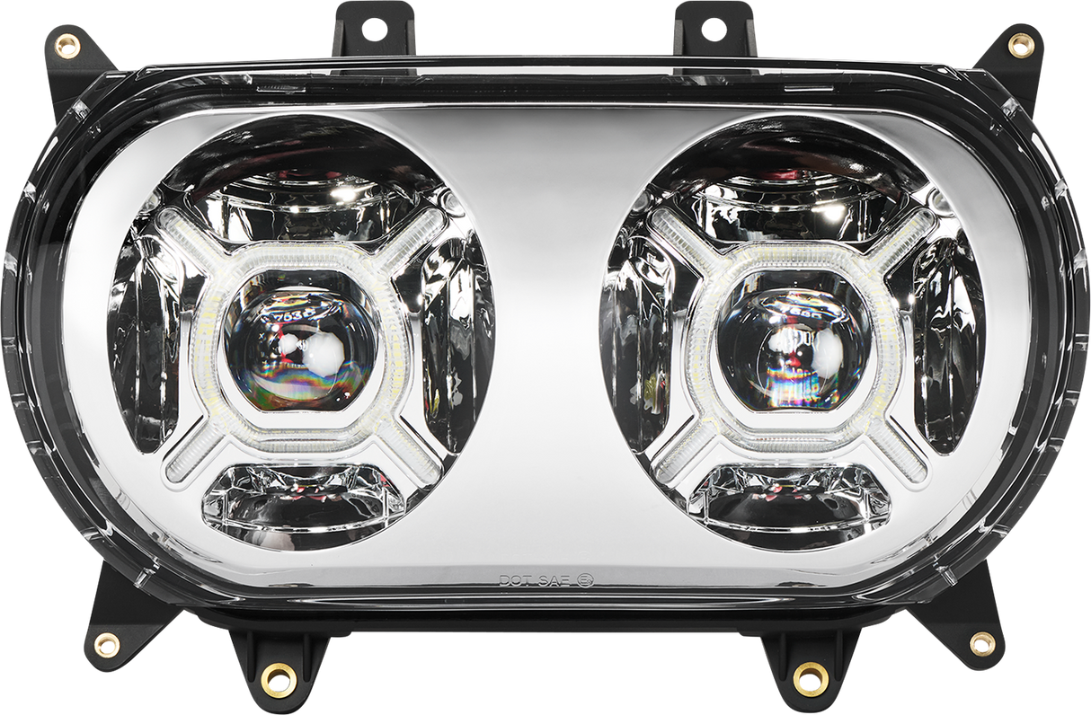 Custom Dynamics LED Headlight - Chrome - Road Glide CD-RG-H-C - Cycle City Outdoors