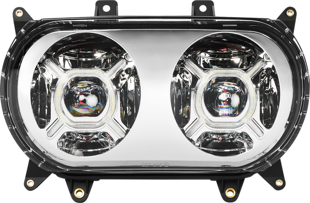 Custom Dynamics LED Headlight - Chrome - Road Glide CD-RG-H-C - Cycle City Outdoors