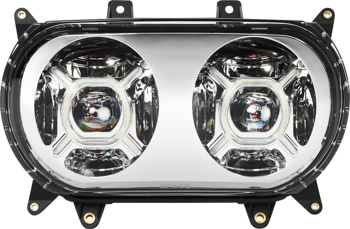 Custom Dynamics ProGLOW* Headlight - Chrome - Road Glide PG-RG-C - Cycle City Outdoors