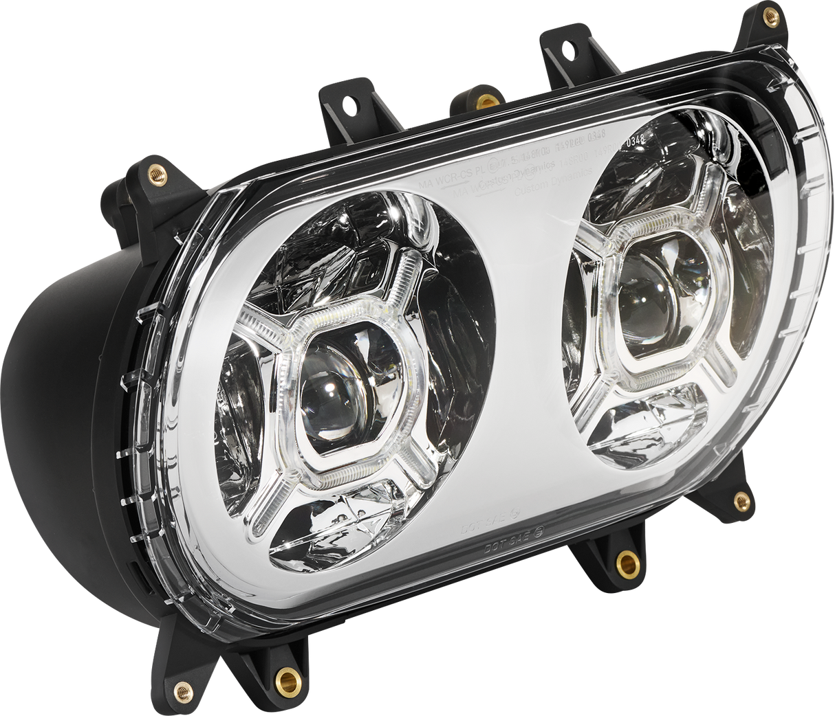 Custom Dynamics ProGLOW* Headlight - Chrome - Road Glide PG-RG-C - Cycle City Outdoors