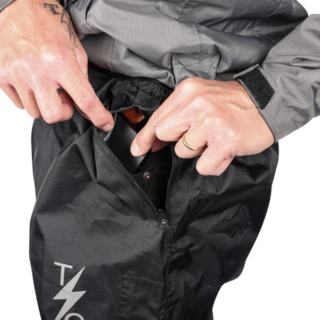 THRASHIN SUPPLY CO. Mission Rain Pants - Black - S/M TMJ-08-08