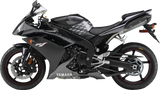 STOMPGRIP 55-10-0006B Tank Grips - Volcano - Black - Yamaha - YZF '07-'08 | Street