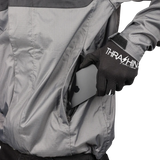 THRASHIN SUPPLY CO. Mission WP Rain Jacket - Black/Gray - Medium TMJ-11-09