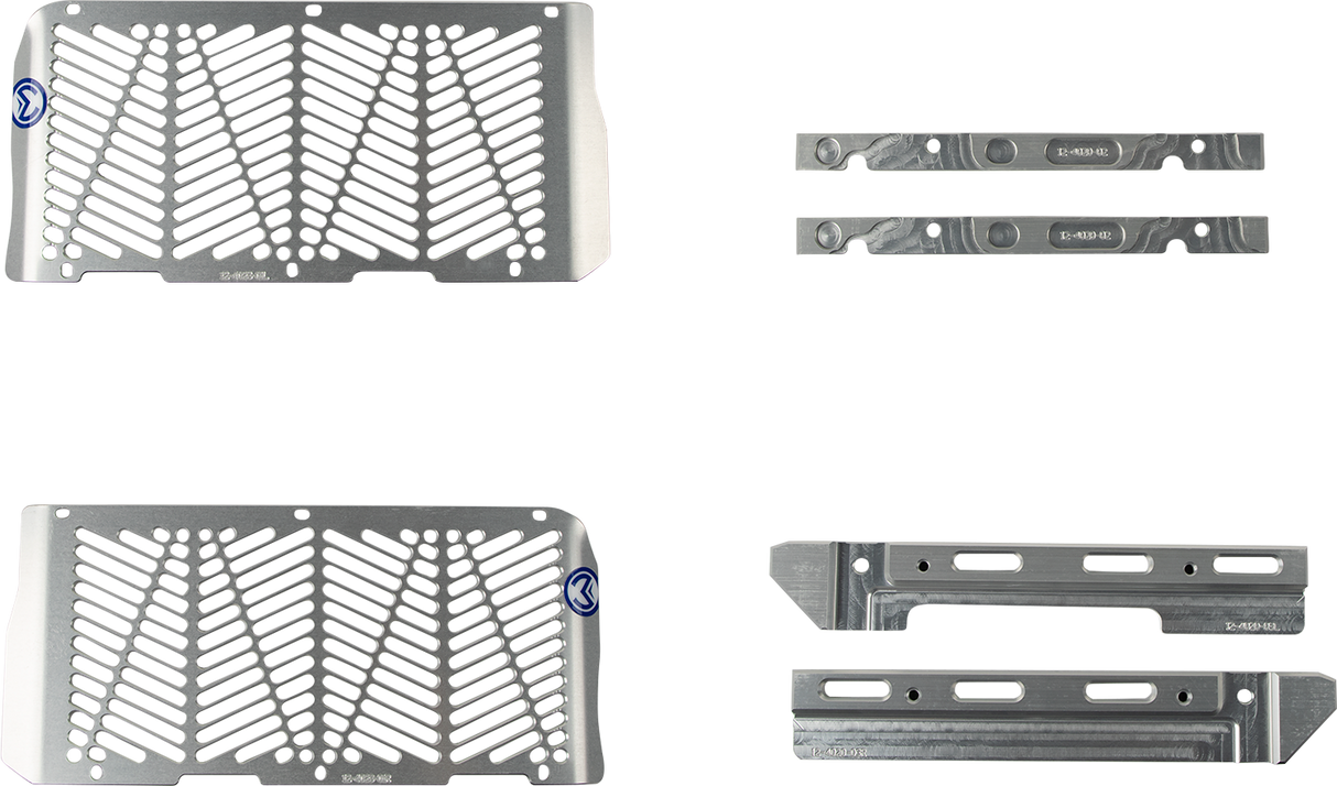 MOOSE RACING Billet Radiator Guards - Silver - Beta 12-4024 - Cycle City Outdoors