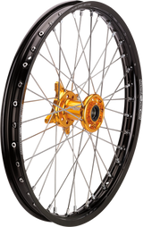 MOOSE RACING Wheel Assembly - SX-1 - Complete - Front - Black Wheel/Blue Hub - 21x1.6 CF-16021BKBU - Cycle City Outdoors