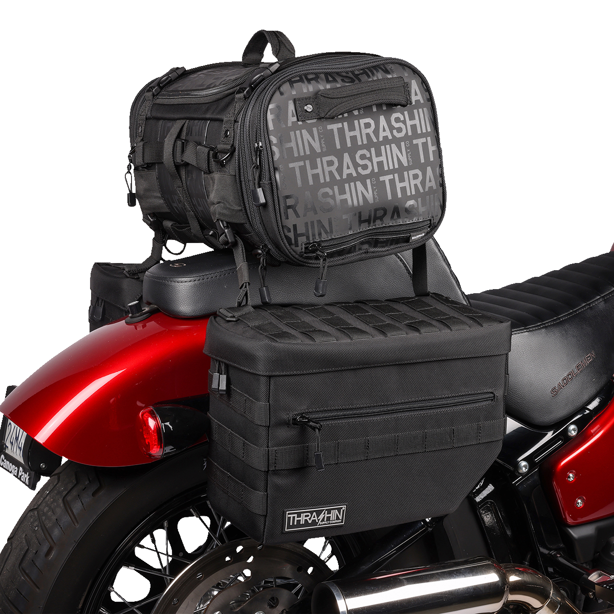 THRASHIN SUPPLY CO. Molle Strap Kit - Black TSB-00-15