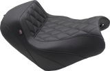 MUSTANG Squareback/Fastback Solo Seat - Black - Diamond Stitch - Vulcan S '15-'23 76430
