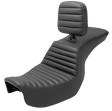 SADDLEMEN Tour Step-Up Seat - Rider Backrest - Tuck-n-Roll - Dyna '06-'17 806-04-191BR