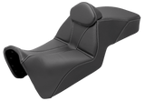 SADDLEMEN Adventure Tour Seat - Low - w/ Backrest - Black - Pan Am '21-'24 821-34-201BR
