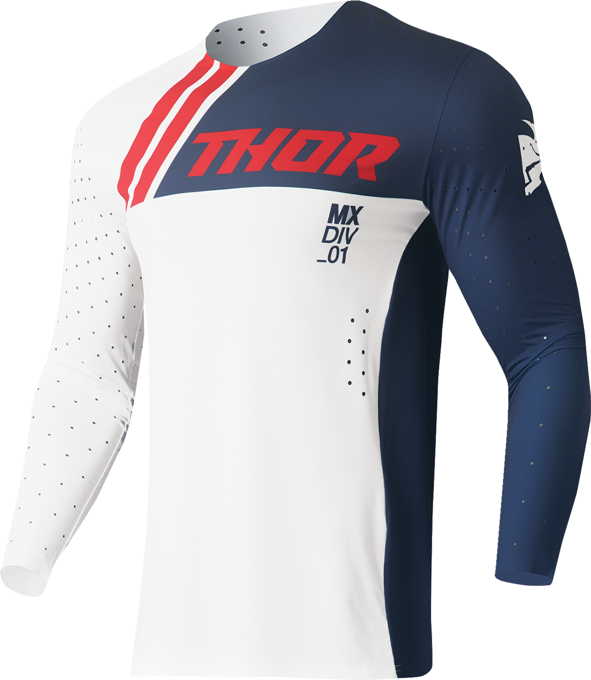 Thor Prime Drive Jersey - Navy/White - Small 2910-7471 - Cycle City Outdoors