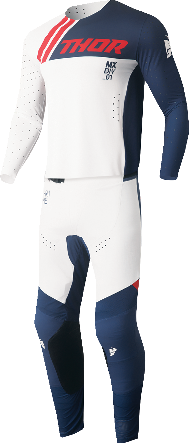 Thor Prime Drive Jersey - Navy/White - Small 2910-7471 - Cycle City Outdoors