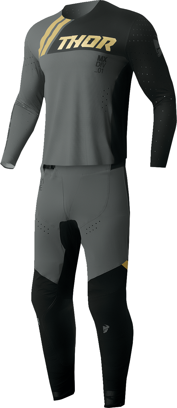 Thor Prime Drive Jersey - Black/Gray - Medium 2910-7467 - Cycle City Outdoors