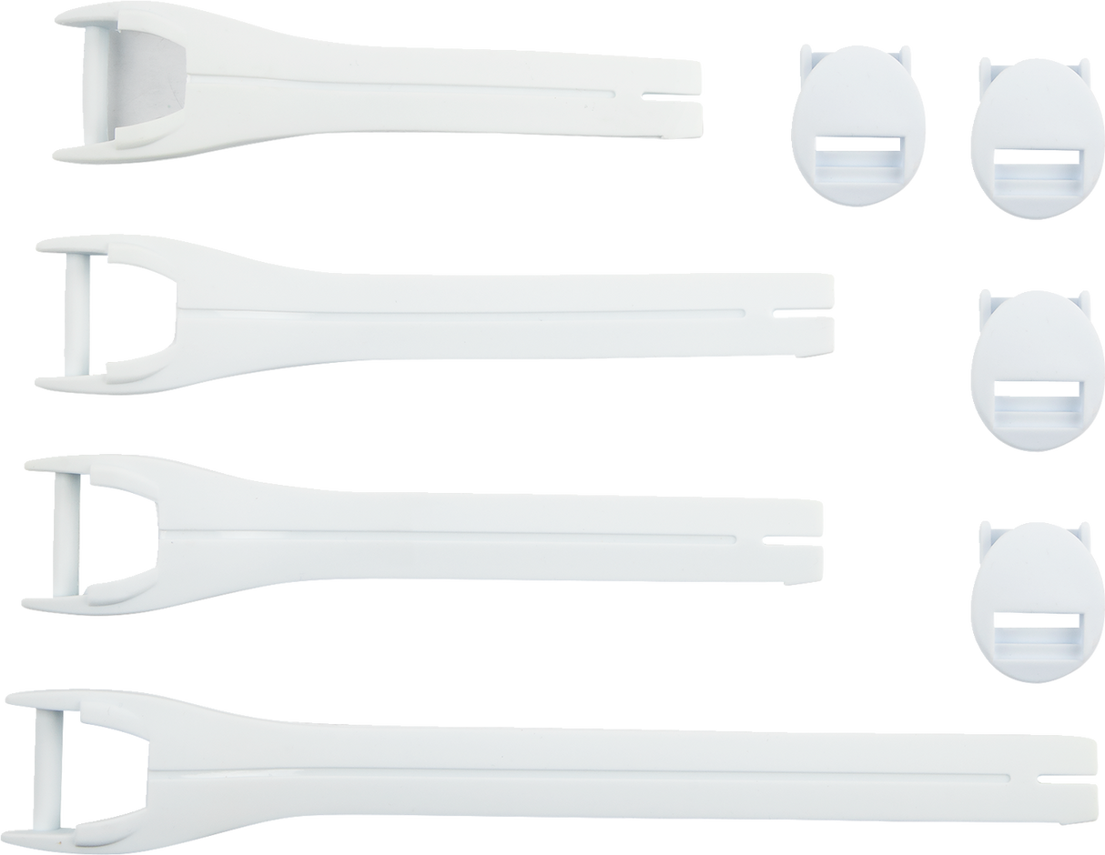 MOOSE RACING Qualifier Boot Strap Kit - White - Size 10-15 3430-1017 - Cycle City Outdoors
