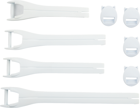 MOOSE RACING Qualifier Boot Strap Kit - White - Size 10-15 3430-1017 - Cycle City Outdoors