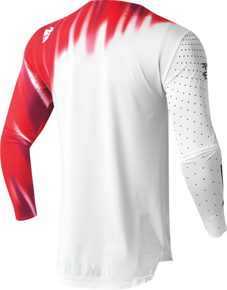 Thor Prime Freeze Jersey - White/Red - Large 2910-7463 - Cycle City Outdoors
