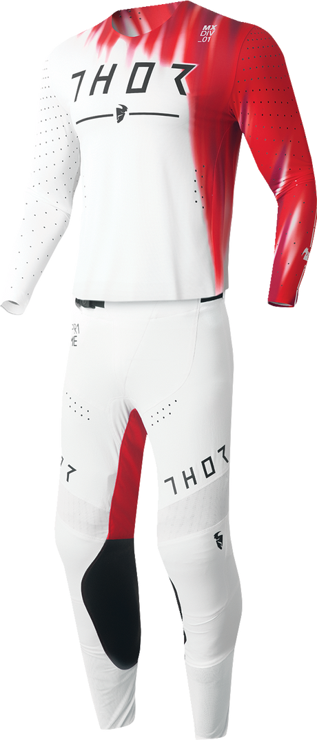 Thor Prime Freeze Jersey - White/Red - Large 2910-7463 - Cycle City Outdoors