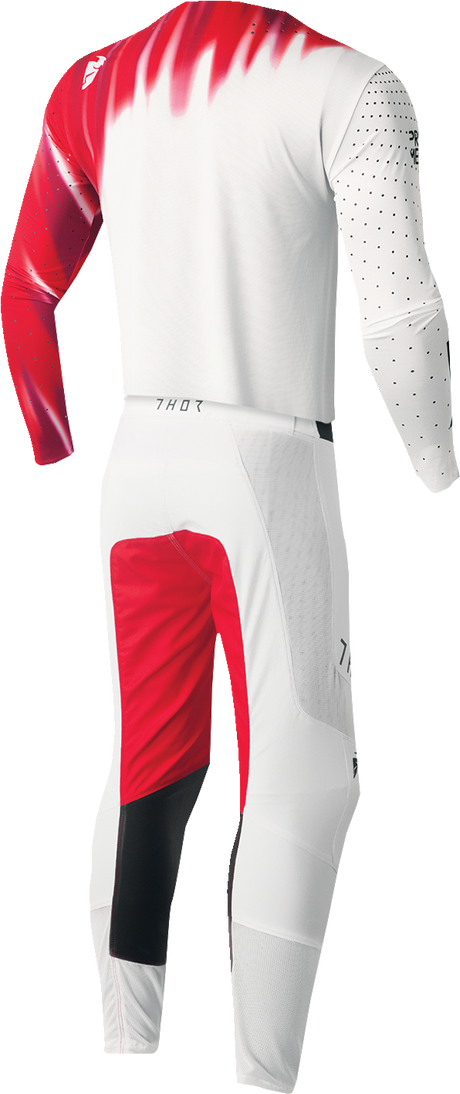 Thor Prime Freeze Jersey - White/Red - Large 2910-7463 - Cycle City Outdoors