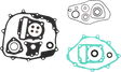 MOOSE RACING Gasket Kit with Oil Seal - Honda 8110043MSE - Cycle City Outdoors