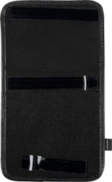 SHOW CHROME Kaliber Dash Pouch - Black with Blue Zipper H44-4ZBLUE