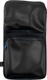 SHOW CHROME Kaliber Dash Pouch - Black with Blue Zipper H44-4ZBLUE