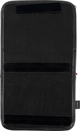 SHOW CHROME Kaliber Dash Pouch - Black with Red Zipper H44-4ZRED