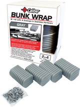 CALIBER Bunk Wrap Endcap - 2"x4" - Gray - 4 Pack 23051