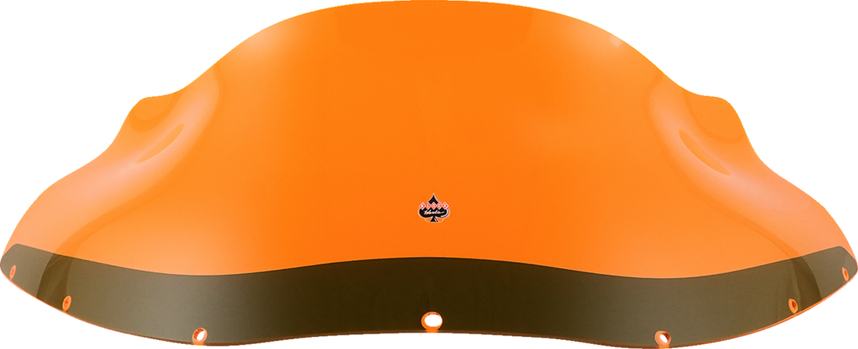 KLOCK WERKS Kolor Flare* Windshield - 9" - Orange Ice - FXRP KWW-02-0608
