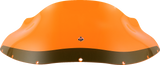 KLOCK WERKS Kolor Flare* Windshield - 9" - Orange Ice - FXRP KWW-02-0608
