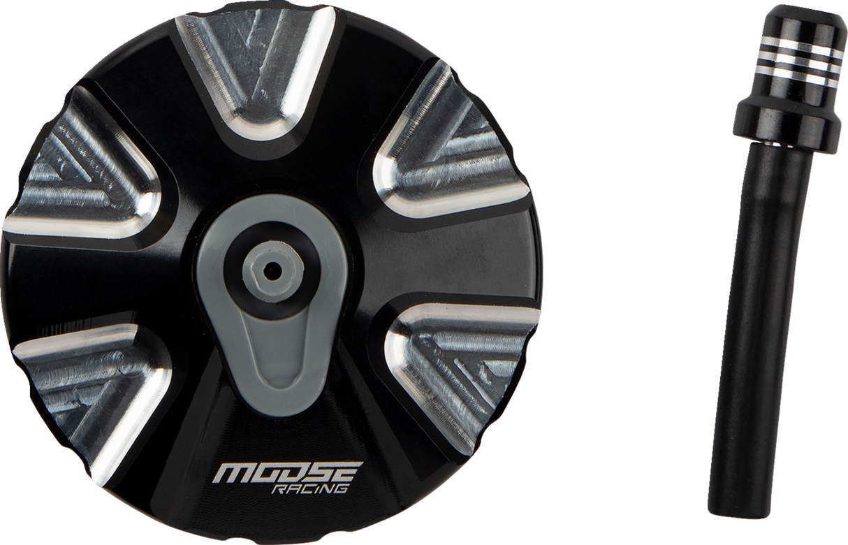 MOOSE RACING Aluminum Gas Cap - Black - Gas Gas T03-5111BK - Cycle City Outdoors