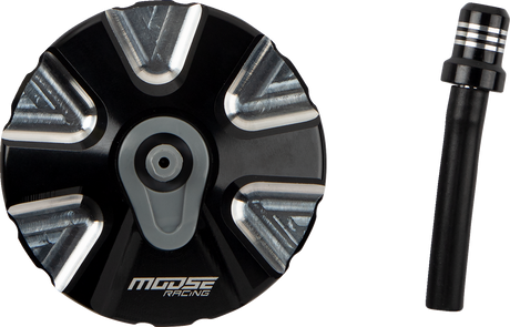 MOOSE RACING Aluminum Gas Cap - Black - Gas Gas T03-5111BK - Cycle City Outdoors