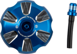 MOOSE RACING Aluminum Gas Cap - Blue - Sherco T03-5116L - Cycle City Outdoors