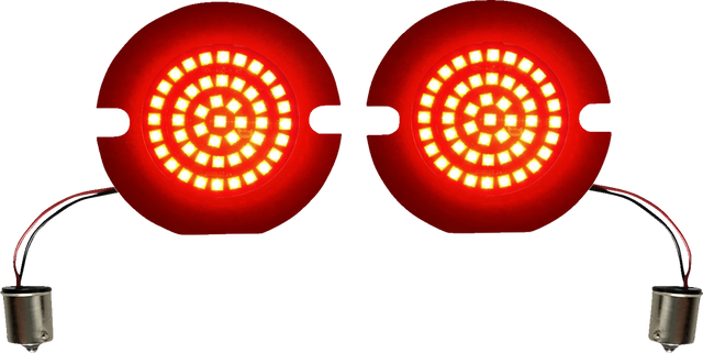 Custom Dynamics Turn Signal Insert - LED - Red - Flat GEN-4-R-1156-T - Cycle City Outdoors