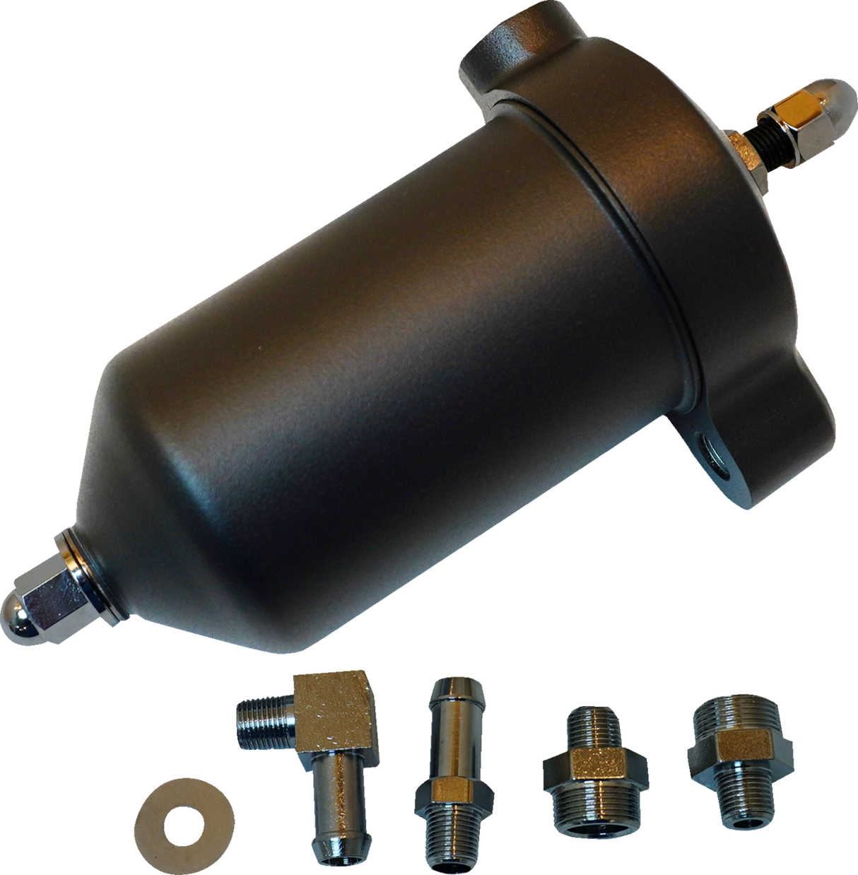 DRAG SPECIALTIES Oil Filter Assembly - Black 14-0007MB - Cycle City Outdoors