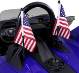 SHOW CHROME Folding Flag Pole - Black - Slingshot 44-104BK