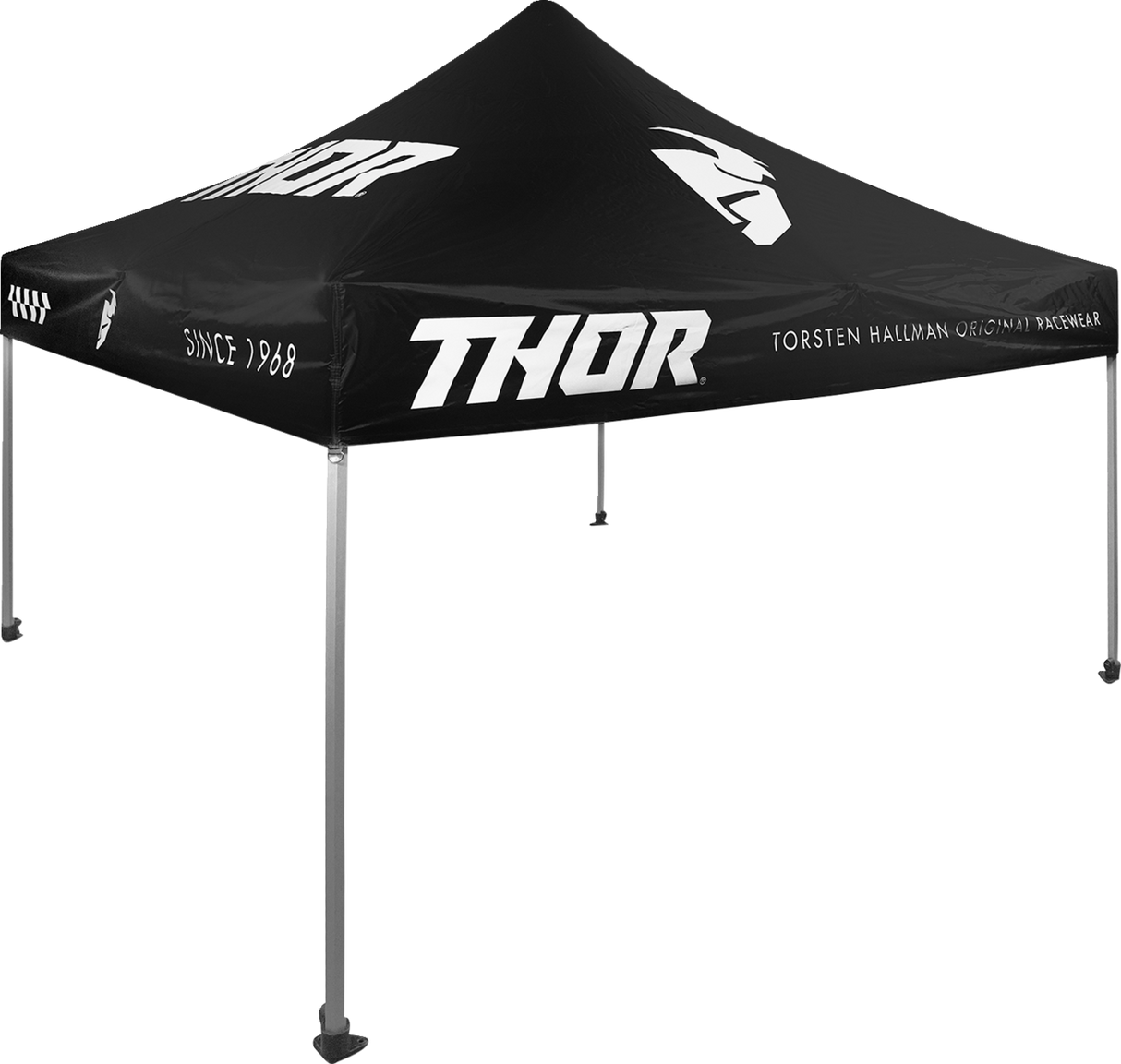 THOR Replacement 10'x10' Canopy Top - Black/White 4030-0067