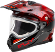 Trekker Cw Conceal Helmet Elec Shld Red/Black Lg - Cycle City Outdoors