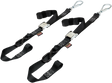 Powertye Mfg. 29622-SB Soft-Tye Tie-Down Straps - Cam Buckle - with Latch Hooks - 1-1/2" x 6' - Black