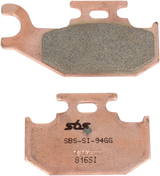 SBS Sintered Rear Brake Pads - 816SI (Hisun / Massimo / Kawasaki / Can-Am / Bennche / Honda 1989–2017)