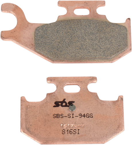 SBS Sintered Rear Brake Pads - 816SI (Hisun / Massimo / Kawasaki / Can-Am / Bennche / Honda 1989–2017)
