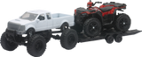 New Ray Toys Pick Up w/ Polaris Sportsman XP1000 - Black/White/Red 50086