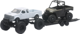 New Ray Toys Pick Up w/ Polaris Ranger XP1000 EPS - Black/White/Red 50076