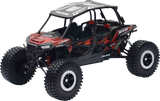 New Ray Toys Polaris RZR XP 4 Turbo EPS Rock Crawler - 1:18 Scale - Titanium Metallic 57976B