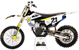 New Ray Toys Rockstar Husqvarna Team Bike 2020 - Jason Anderson - 1:12 Scale - Black/White/Yellow 58233