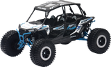 New Ray Toys Polaris RZR XP 4 Turbo EPS Rock Crawler - 1:18 Scale - White Lightning 57976A
