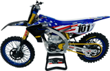 New Ray Toys Yamaha YZ450F Motocross of Nations Bike - Eli Tomac - 1:12 Scale - Red/Blue/Yellow 58423