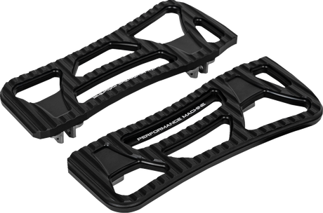 PERFORMANCE MACHINE (PM) Drifter Floorboards - Rider - Black Ops - FL 0036-1025-SMB