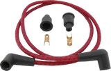 DRAG SPECIALTIES Plug Wires - Braided - Red/Black 40175